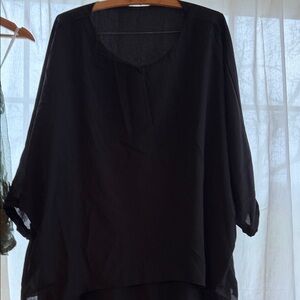 Elegant Black Layered Dress